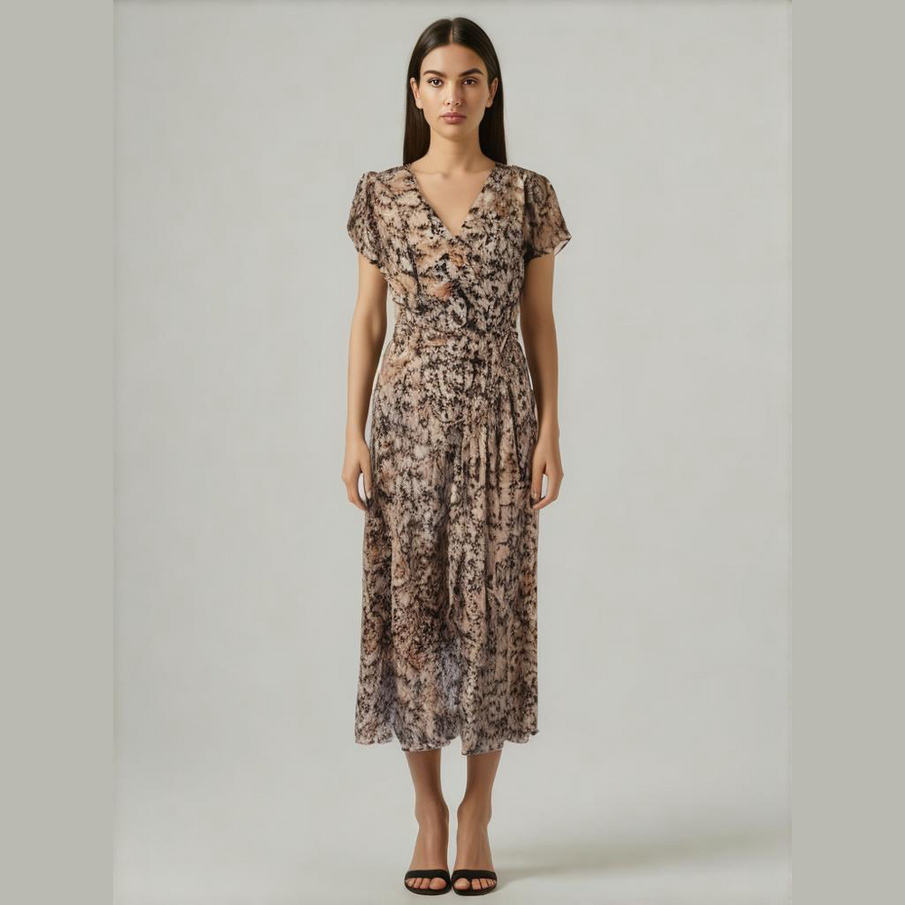 NWT Nicole Miller silky dress. Large